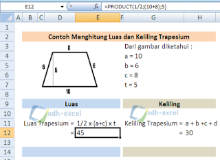 rumus untuk menghitung trapesium