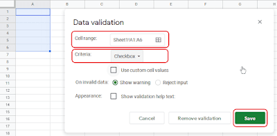 adh-excel.com Membuat Checkbox Google Sheets Dengan Data Validation