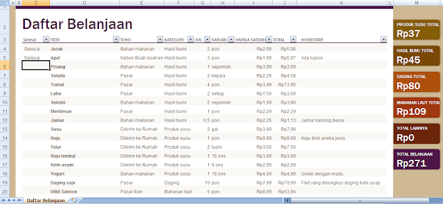 adh-excel.com membuat daftar belanja