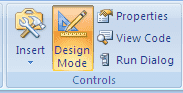 Design Mode Excel