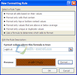 arsiran otomatis dengan excel