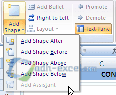 adh-excel.com add shape dalam SmartArt