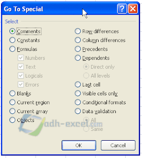 adh-excel.com menu Go To Special Excel