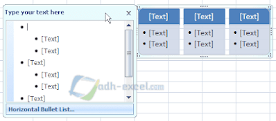 adh-excel.com Text Pane SmartArt Excel