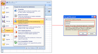 proteksi excel dengan password